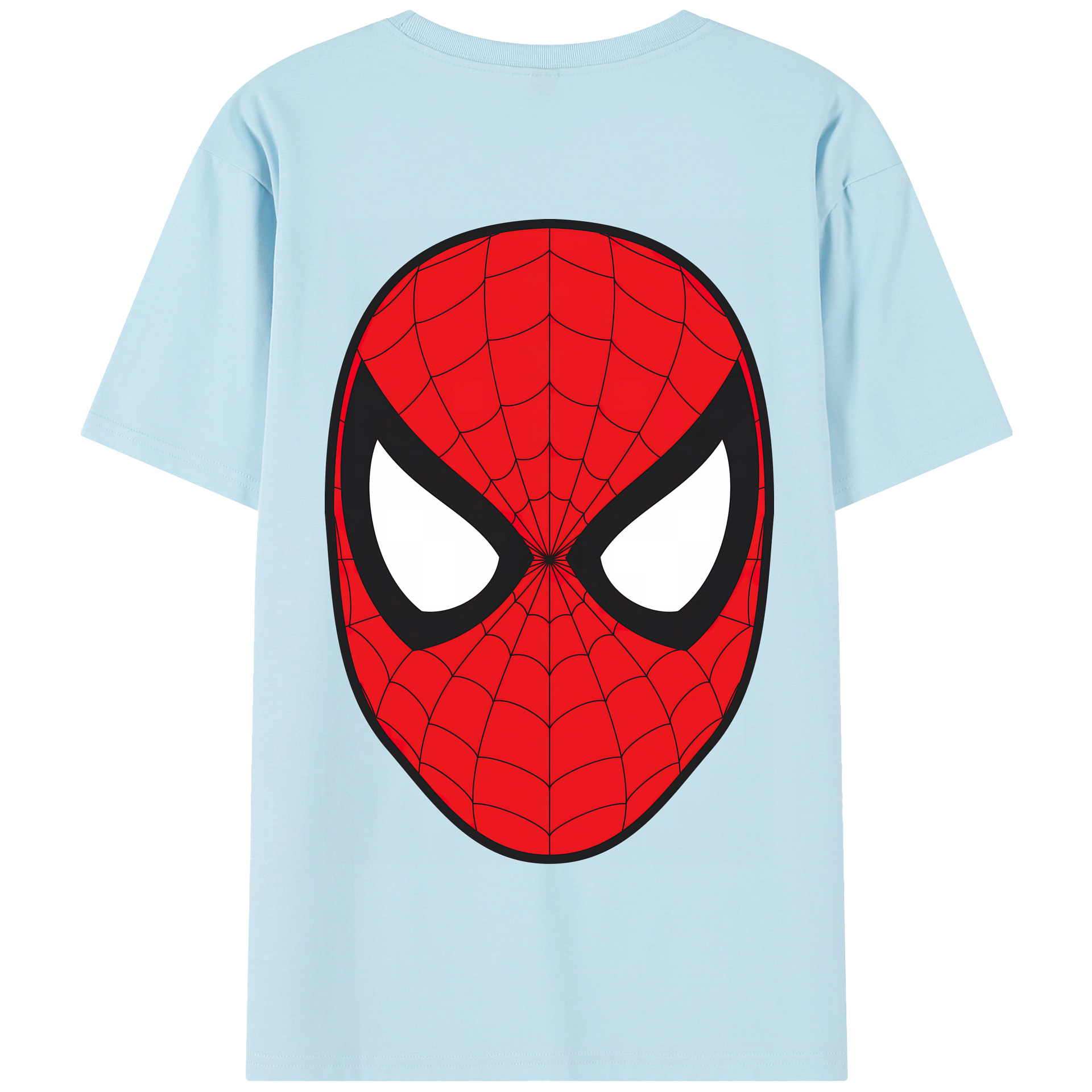 （画像用） Spider Man スパイダーマン 綿100％半袖Tシャツ（背面プリント）